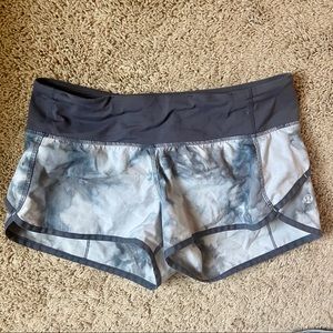 tie dye grey lululemon speed shorts